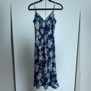 Blue Floral Wilfred (Aritzia) Dress